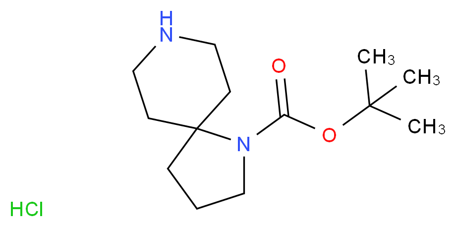 1,8-Diaza-spiro[4.5]decane-1-carboxylic acid tert-butyl ester hydrochloride_分子结构_CAS_1153767-91-9)