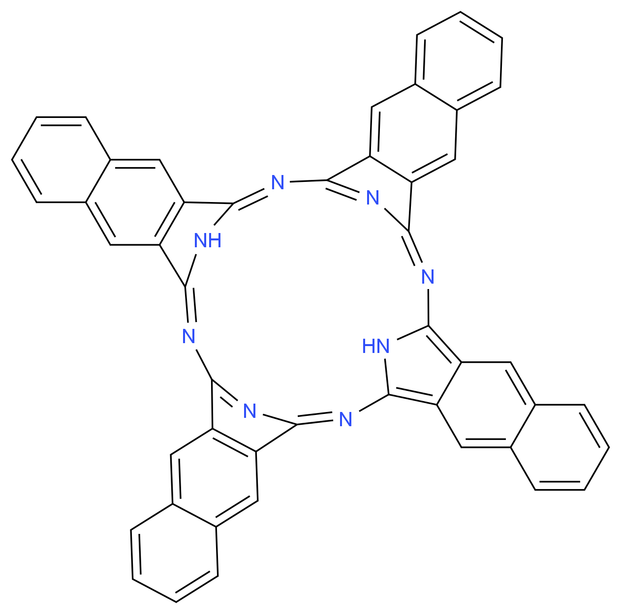 Naphthalocyanine_分子结构_CAS_23627-89-6)