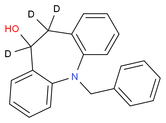 5-Benzyl-10-hydroxy-10,11-dihydro-5H-dibenz[b,f]azepine-d3_分子结构_CAS_1184982-52-2)