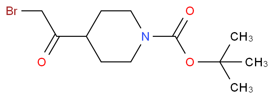 tert-Butyl 4-(2-bromoacetyl)piperidine-1-carboxylate_分子结构_CAS_301221-79-4)