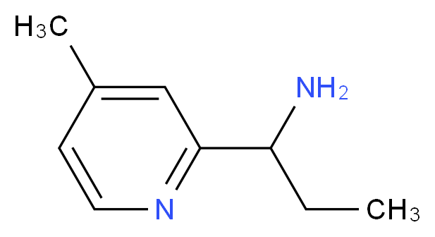 1-(4-methylpyridin-2-yl)propan-1-amine_分子结构_CAS_1158736-00-5