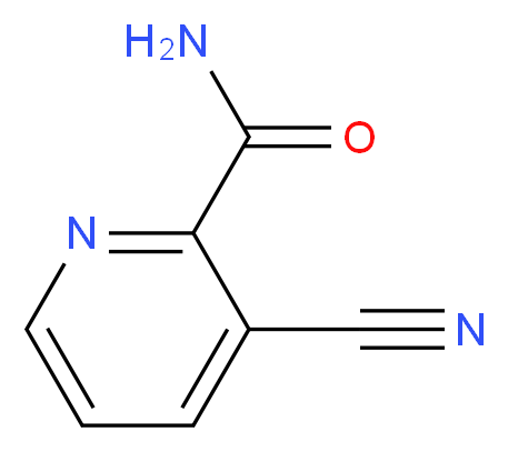 3-CYANOPYRIDINE-2-CARBOXAMIDE_分子结构_CAS_23590-00-3)