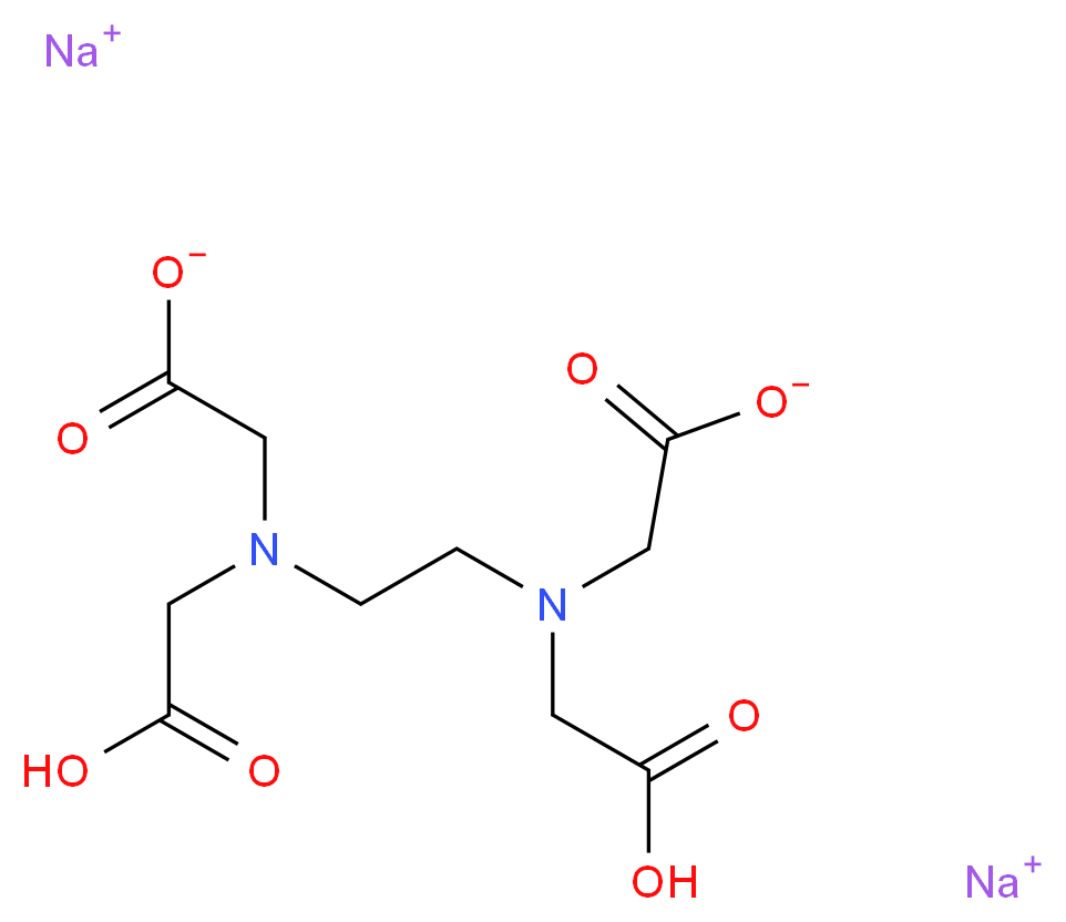 乙二胺四乙酸二钠盐, 0.200N (0.1M) 标准溶液_分子结构_CAS_139-33-3)