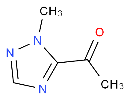 1-(1-methyl-1H-1,2,4-triazol-5-yl)ethan-1-one_分子结构_CAS_106535-28-8