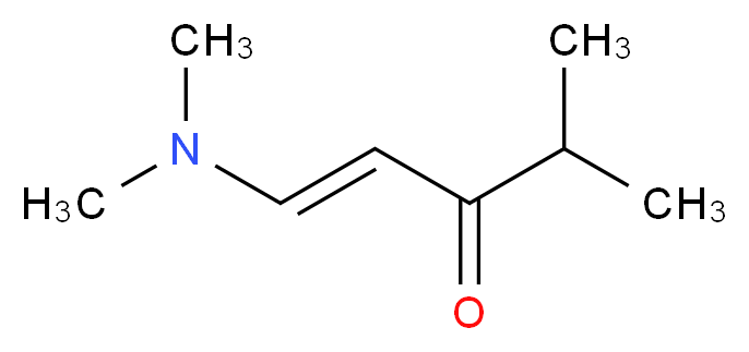 (1E)-1-(dimethylamino)-4-methylpent-1-en-3-one_分子结构_CAS_5782-56-9
