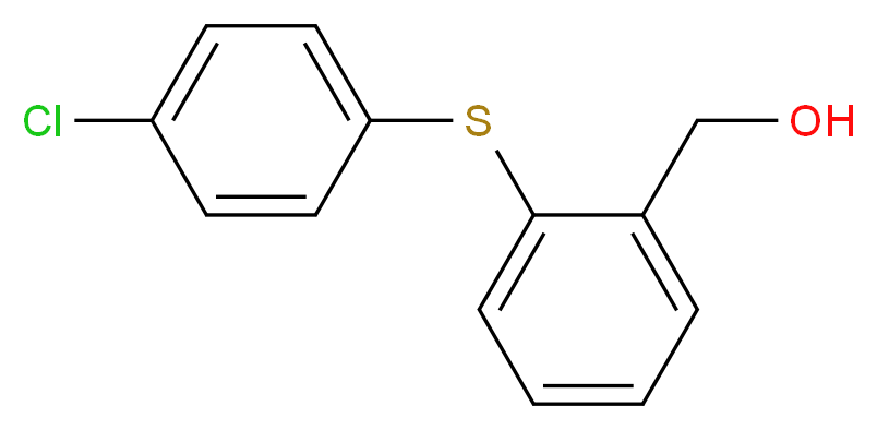 {2-[(4-chlorophenyl)sulfanyl]phenyl}methanol_分子结构_CAS_13459-59-1