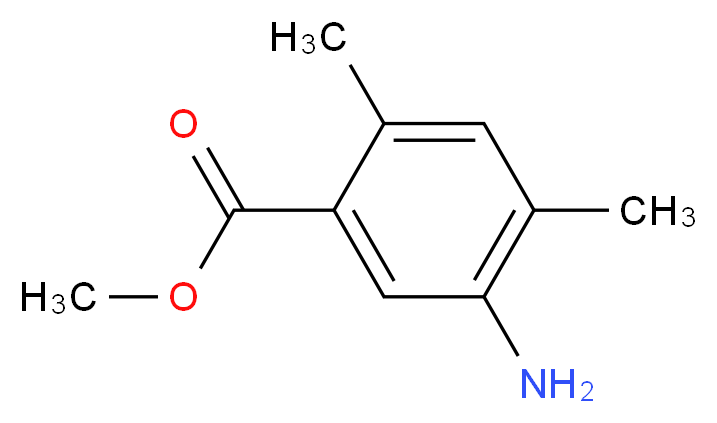 methyl 5-amino-2,4-dimethylbenzoate_分子结构_CAS_140112-97-6