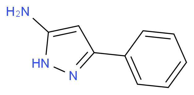 5-phenyl-1H-pyrazol-3-amine_分子结构_CAS_1572-10-7