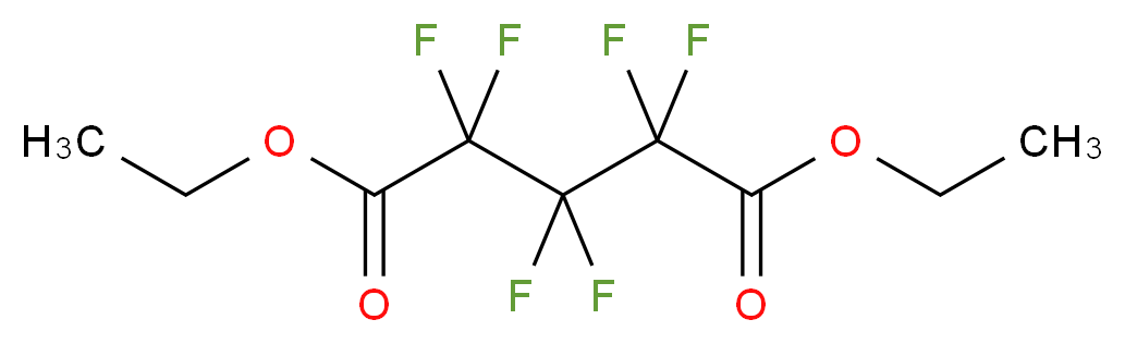 1,5-diethyl 2,2,3,3,4,4-hexafluoropentanedioate_分子结构_CAS_424-40-8