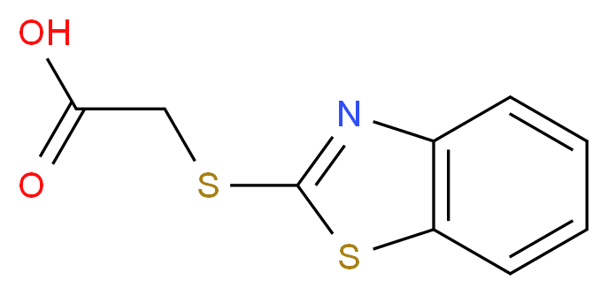 (1,3-Benzothiazol-2-ylthio)acetic acid_分子结构_CAS_6295-57-4)