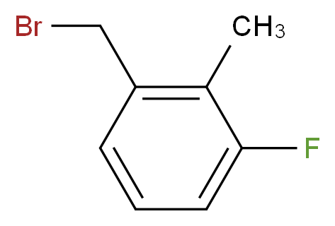1-(bromomethyl)-3-fluoro-2-methylbenzene_分子结构_CAS_500912-14-1