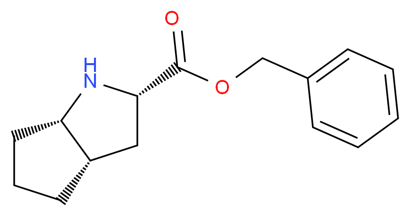 (2S,3aS,6aS)-Benzyl octahydrocyclopenta[b]pyrrole-2-carboxylate_分子结构_CAS_93779-31-8)