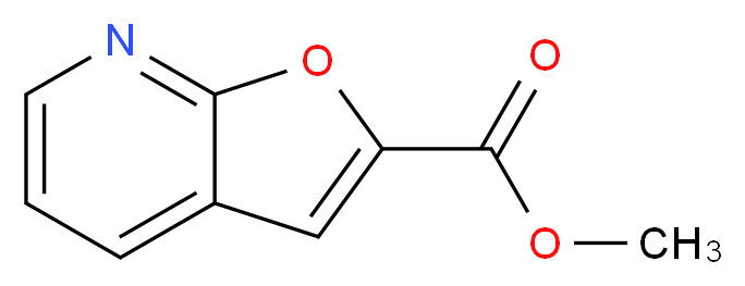 methyl furo[2,3-b]pyridine-2-carboxylate_分子结构_CAS_1027511-36-9