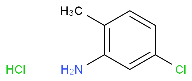 5-Chloro-2-methylaniline hydrochloride_分子结构_CAS_6259-42-3)