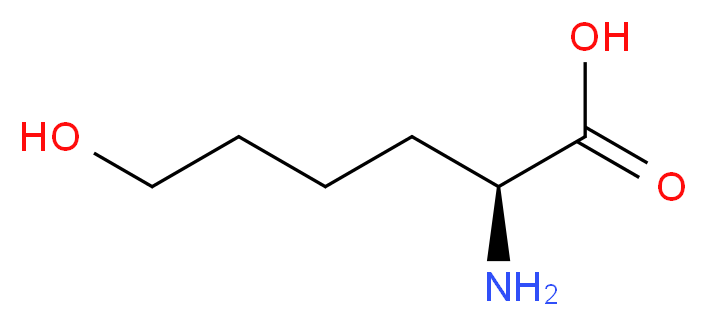 (2S)-2-amino-6-hydroxyhexanoic acid_分子结构_CAS_6033-32-5