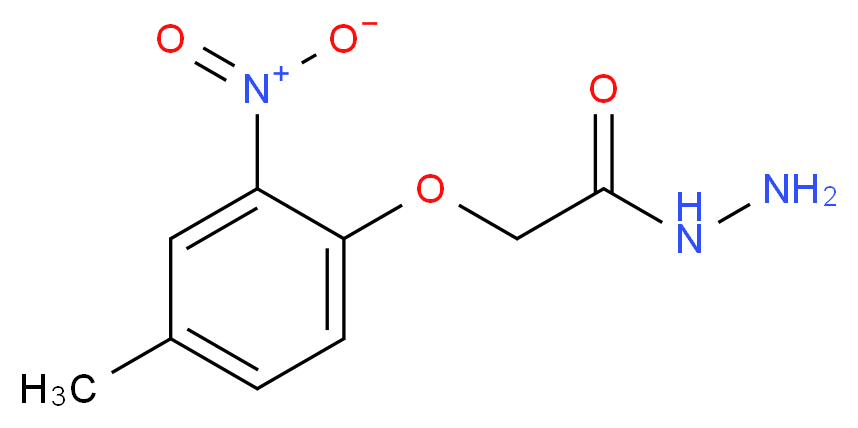 2-(4-Methyl-2-nitrophenoxy)acetohydrazide_分子结构_CAS_)