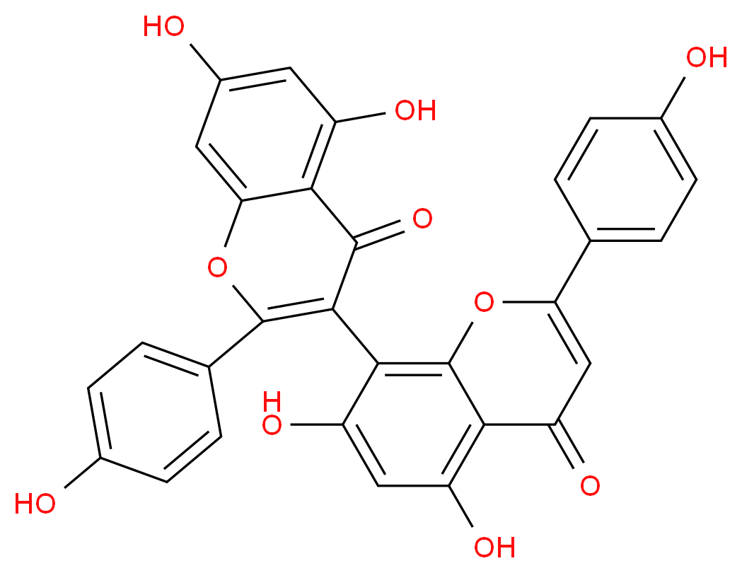 3,8''-Biapigenin_分子结构_CAS_101140-06-1)