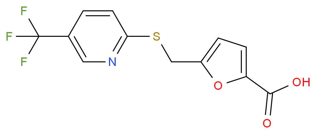 5-({[5-(trifluoromethyl)-2-pyridyl]thio}methyl)-2-furoic acid_分子结构_CAS_238742-86-4)