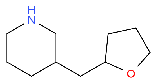 3-(Tetrahydro-2-furanylmethyl)piperidine_分子结构_CAS_)