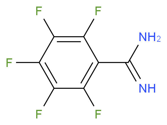 pentafluorobenzene-1-carboximidamide_分子结构_CAS_885954-06-3