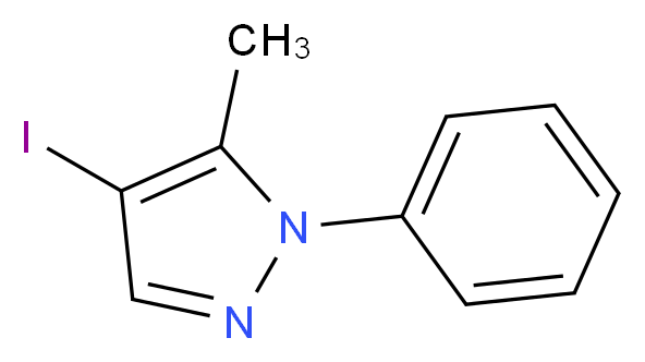 4-Iodo-5-methyl-1-phenyl-1H-pyrazole_分子结构_CAS_342405-19-0)