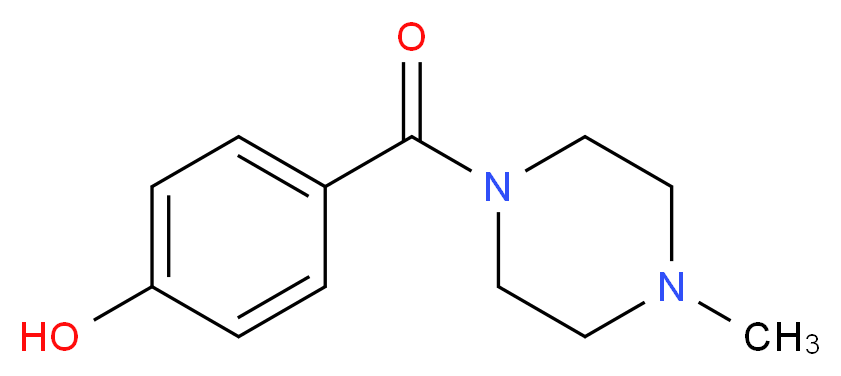 (4-Hydroxy-phenyl)-(4-methyl-piperazin-1-yl)-methanone_分子结构_CAS_85858-94-2)