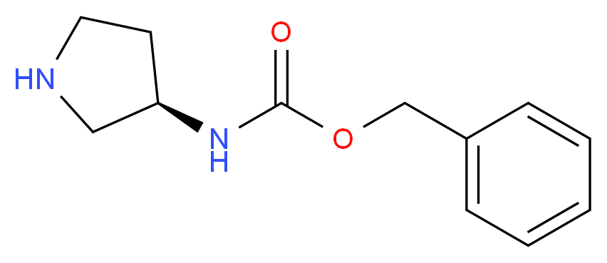 benzyl N-[(3R)-pyrrolidin-3-yl]carbamate_分子结构_CAS_879275-77-1
