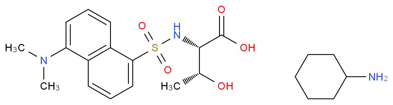 N-Dansyl-L-threonine cyclohexylammonium salt_分子结构_CAS_35021-16-0)