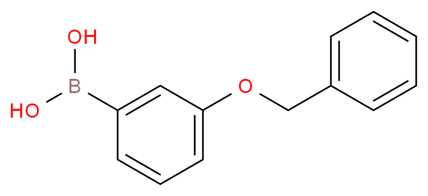 3-苯甲氧基苯硼酸_分子结构_CAS_156682-54-1)