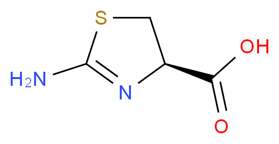 (4R)-2-amino-4,5-dihydro-1,3-thiazole-4-carboxylic acid_分子结构_CAS_69222-97-5