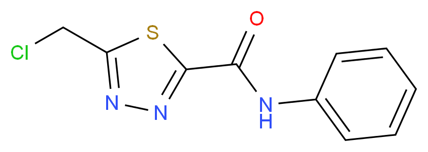 5-(chloromethyl)-N-phenyl-1,3,4-thiadiazole-2-carboxamide_分子结构_CAS_113940-13-9