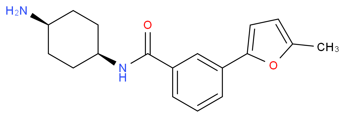 N-(cis-4-aminocyclohexyl)-3-(5-methyl-2-furyl)benzamide_分子结构_CAS_)