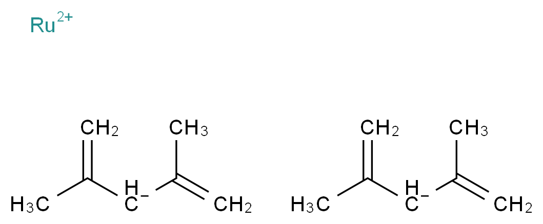 λ<sup>2</sup>-ruthenium(2+) ion bis(2,4-dimethylpenta-1,4-dien-3-ide)_分子结构_CAS_85908-78-7