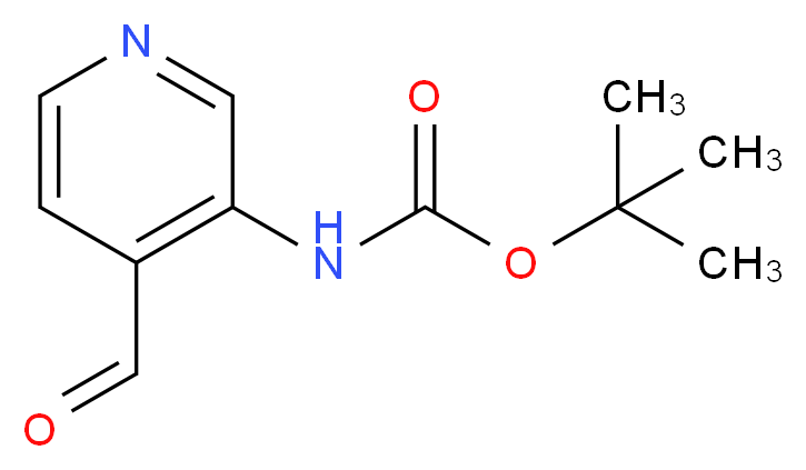 3-Aminopyridine-4-carboxaldehyde, 3-BOC protected 95%_分子结构_CAS_116026-95-0)