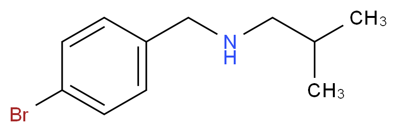 [(4-bromophenyl)methyl](2-methylpropyl)amine_分子结构_CAS_347406-07-9