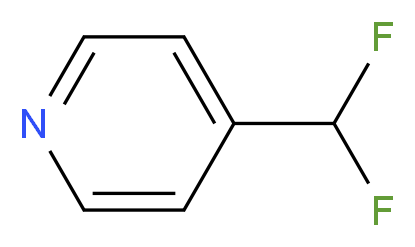 4-(difluoromethyl)pyridine_分子结构_CAS_82878-62-4