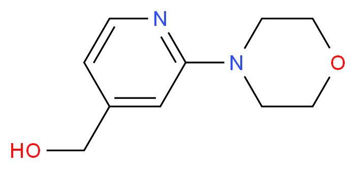4-[4-(Hydroxymethyl)pyridin-2-yl]morpholine 97%_分子结构_CAS_556109-99-0)
