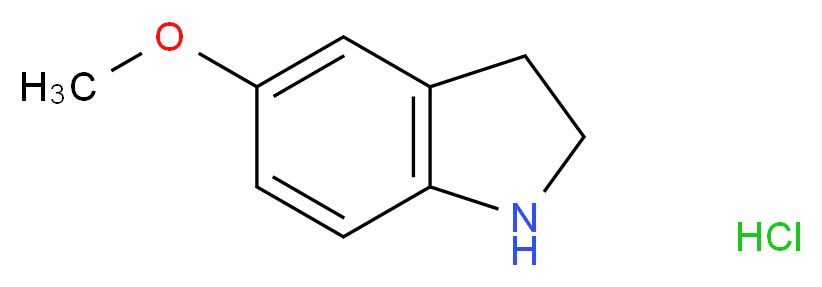 5-Methoxyindoline hydrochloride_分子结构_CAS_4770-39-2)