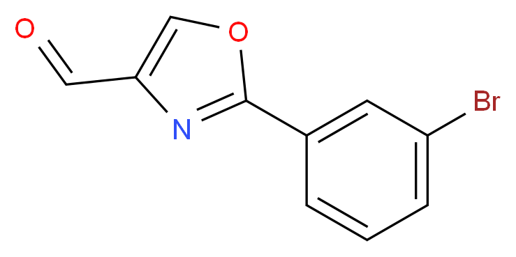 2-(3-bromophenyl)-1,3-oxazole-4-carbaldehyde_分子结构_CAS_885273-03-0