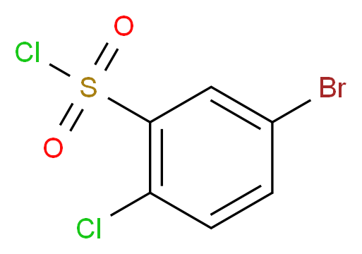 5-bromo-2-chlorobenzene-1-sulfonyl chloride_分子结构_CAS_81226-68-8