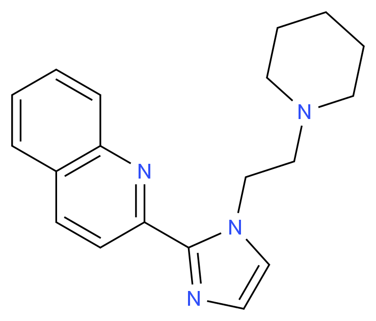 2-[1-(2-piperidin-1-ylethyl)-1H-imidazol-2-yl]quinoline_分子结构_CAS_)
