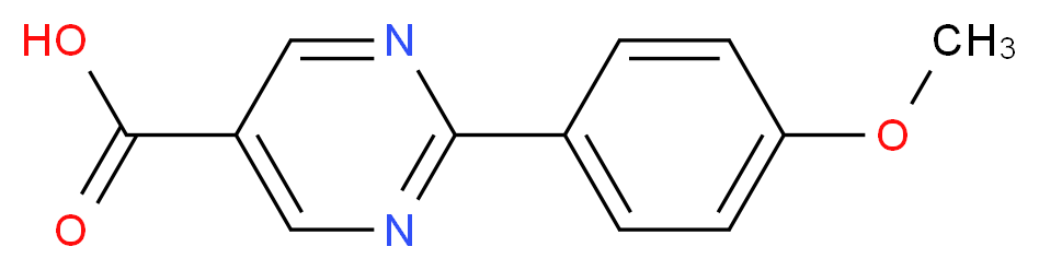 2-(4-methoxyphenyl)pyrimidine-5-carboxylic acid_分子结构_CAS_65586-76-7