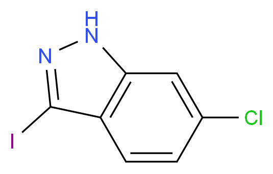 6-chloro-3-iodo-1H-indazole_分子结构_CAS_503045-59-8