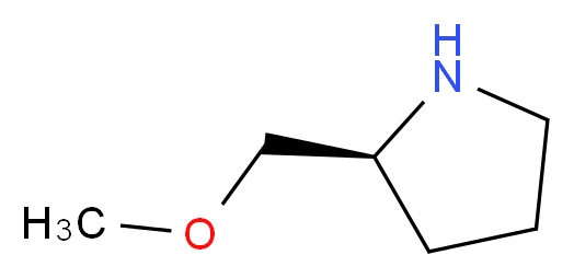 (2S)-2-(methoxymethyl)pyrrolidine_分子结构_CAS_63126-47-6