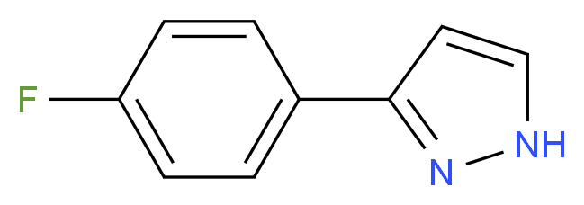 3-(4-Fluorophenyl)-1H-pyrazole_分子结构_CAS_)