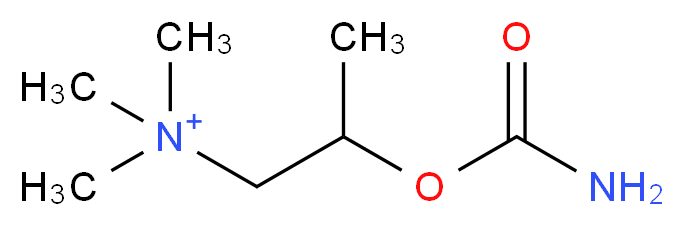 1-(trimethylazaniumyl)propan-2-yl carbamate_分子结构_CAS_674-38-4