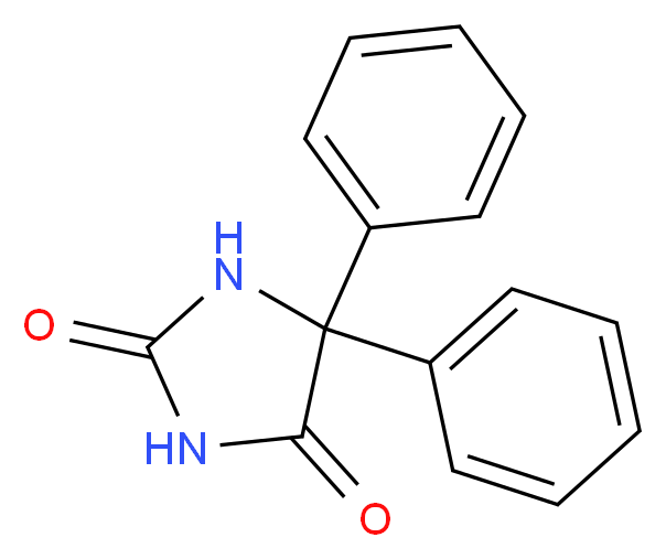 5,5-diphenylimidazolidine-2,4-dione_分子结构_CAS_389-08-2)