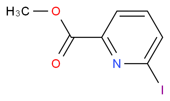 6-Iodo-pyridine-2-carboxylic acid methyl ester_分子结构_CAS_849830-15-5)