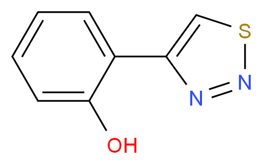 2-(1,2,3-Thiadiazol-4-yl)benzenol_分子结构_CAS_59834-06-9)