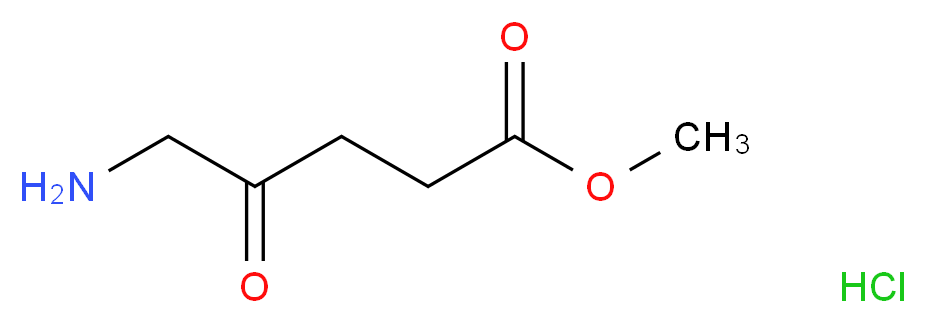 Methyl 5-amino-4-oxopentanoate hydrochloride_分子结构_CAS_79416-27-6)